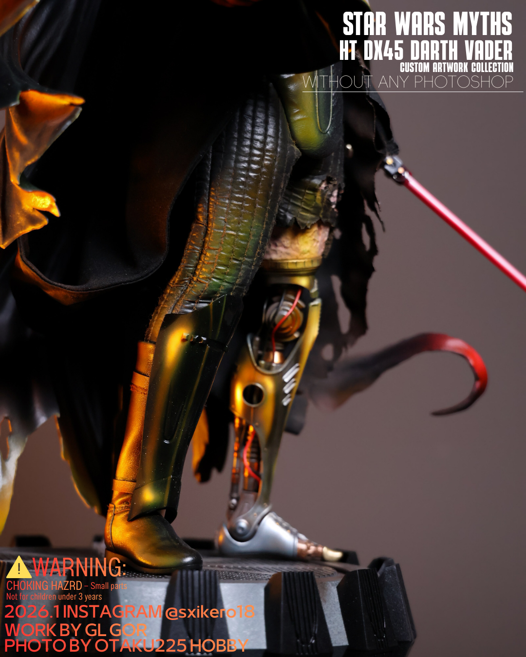 Star Wars Myths Hot toys DX45 Darth Vader Custom Artwork Collection Figure