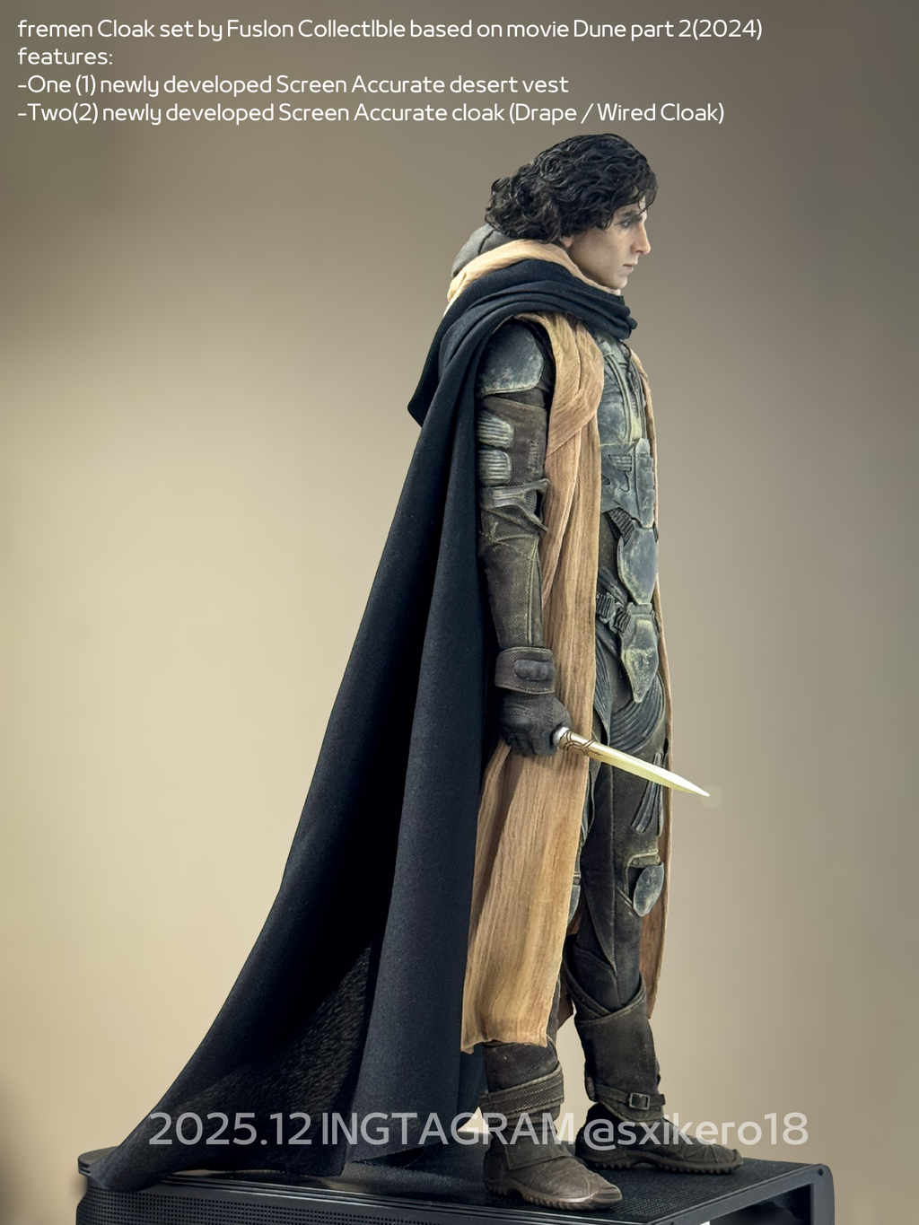 Paul Atreides Dune Part 2 fremen Cloak set by FusIon CollectIble