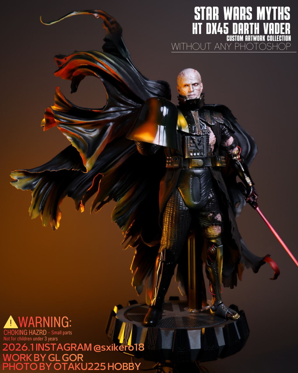 Star Wars Myths Hot toys DX45 Darth Vader Custom Artwork Collection Figure