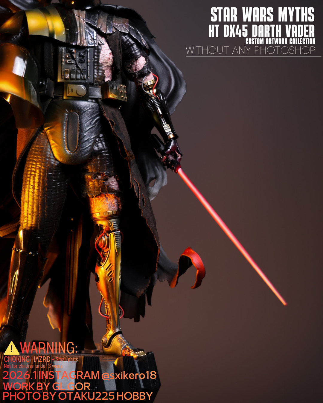 [Limited 5 set] Star Wars Myths Hot toys DX45 Darth Vader Custom Artwork Collection Figure Project