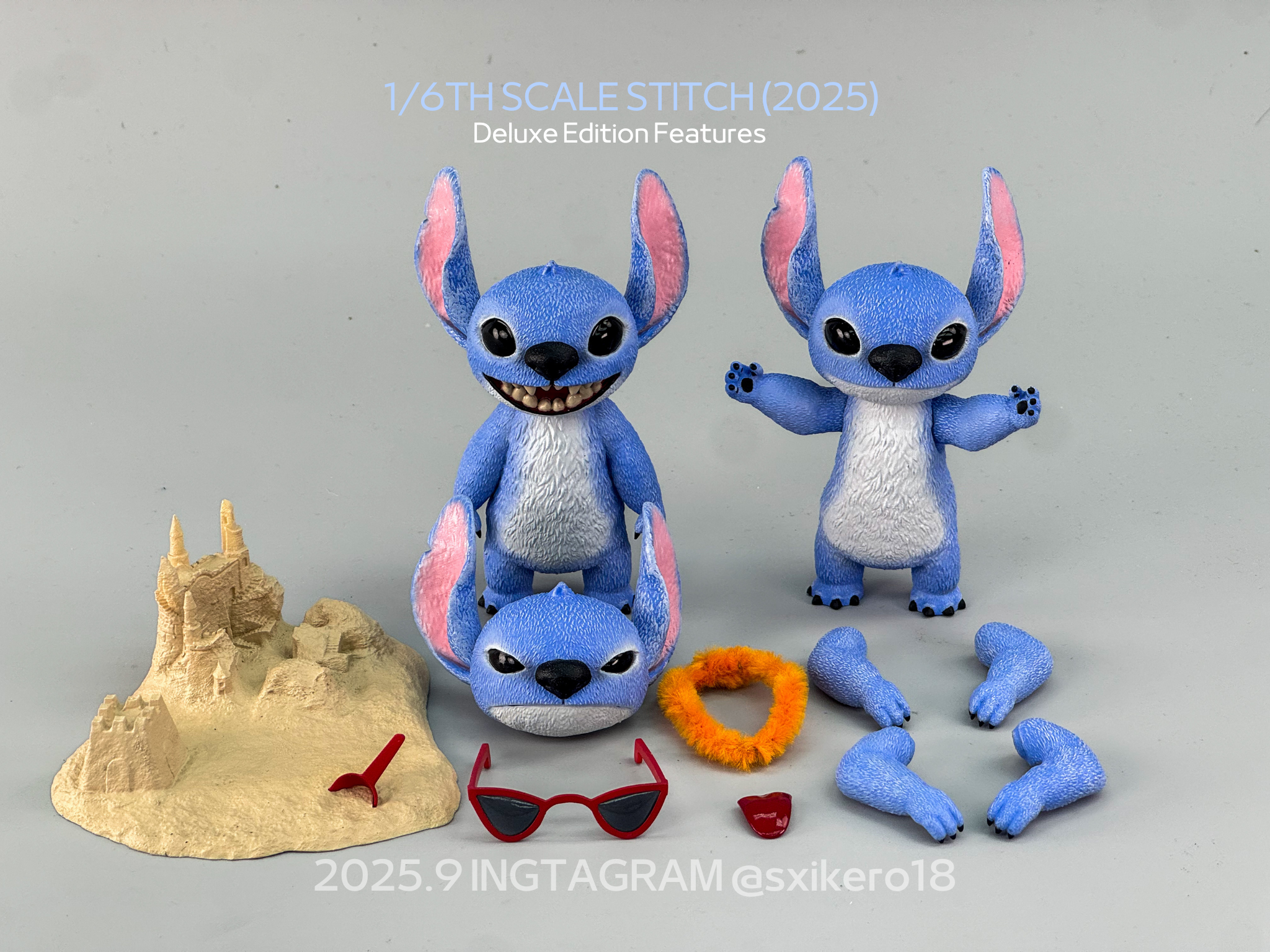 1/6th scale Stitch 2025 figure [Deluxe Edition]  (Two Pack)