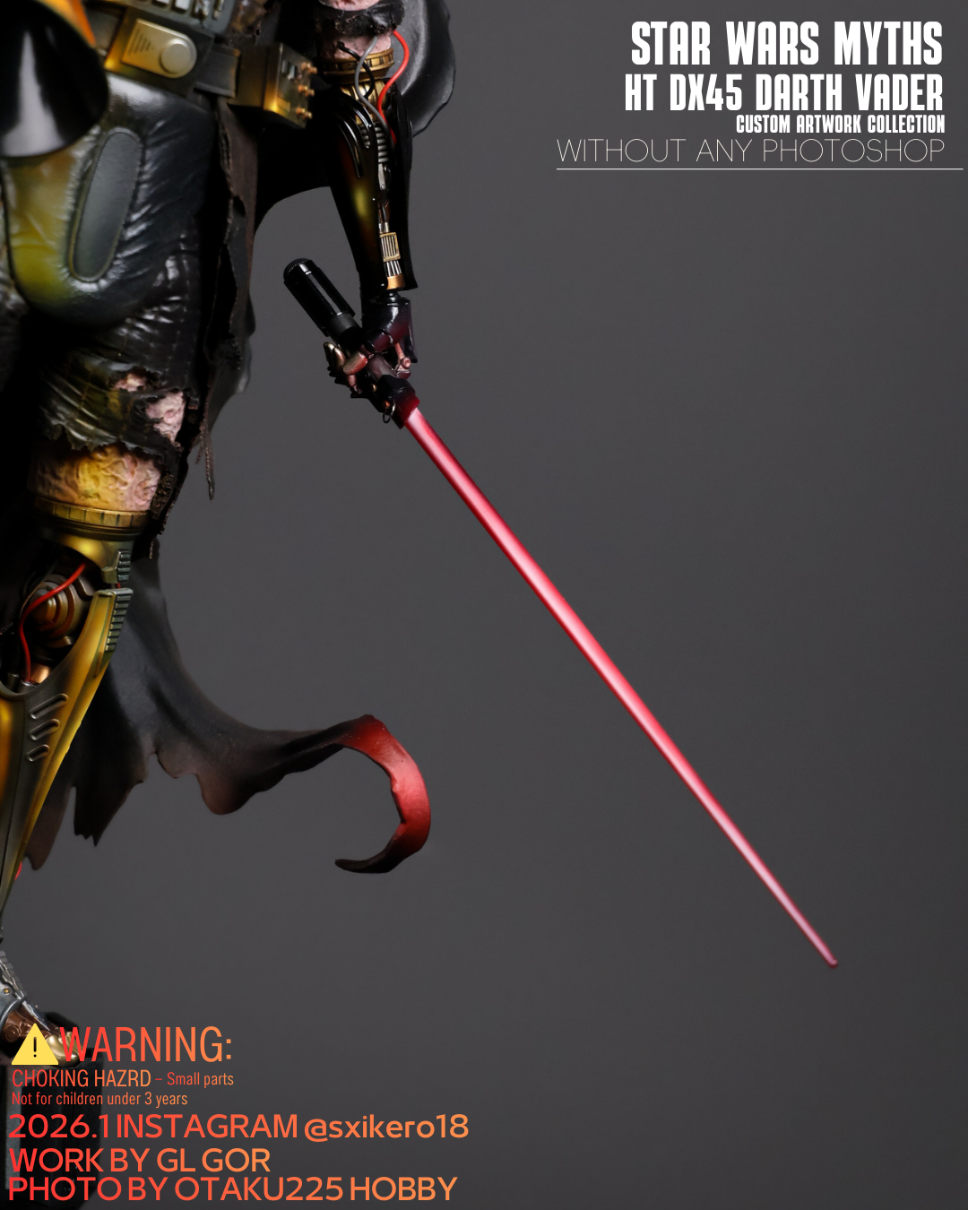 Star Wars Myths Hot toys DX45 Darth Vader Custom Artwork Collection Figure