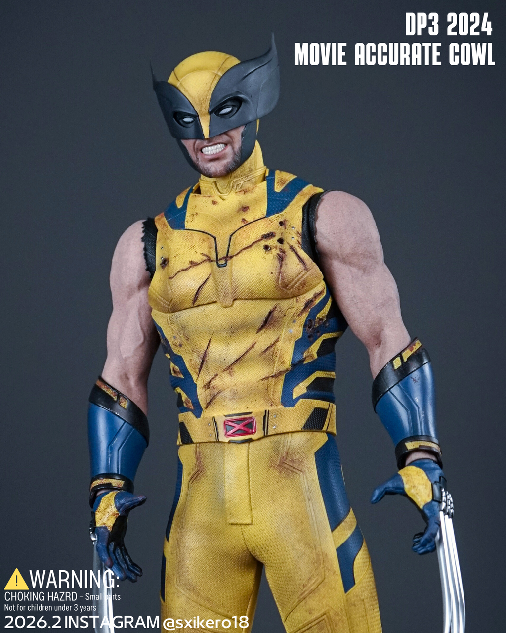 DP3 2024 Wolverine movie accurate cowl project ( Clean / Battle damaged )