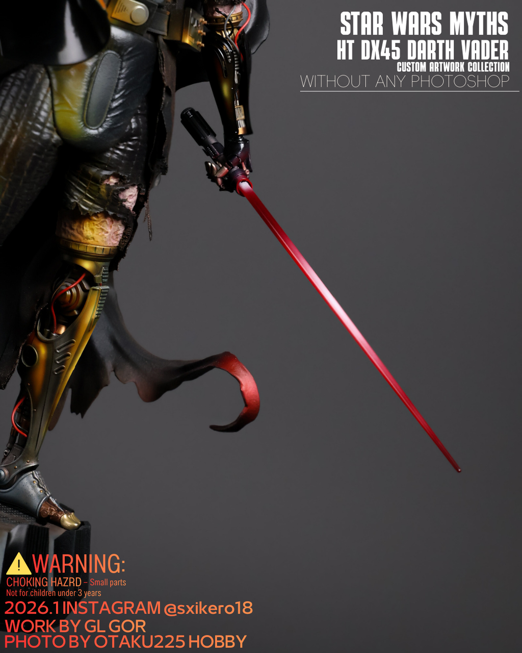 Star Wars Myths Hot toys DX45 Darth Vader Custom Artwork Collection Figure