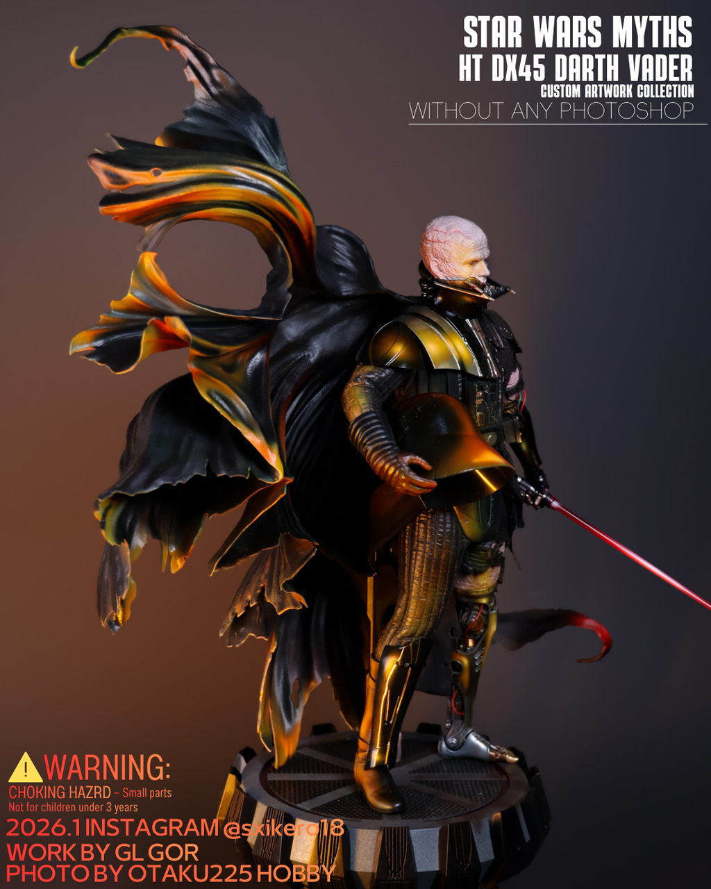 Star Wars Myths Hot toys DX45 Darth Vader Custom Artwork Collection Figure