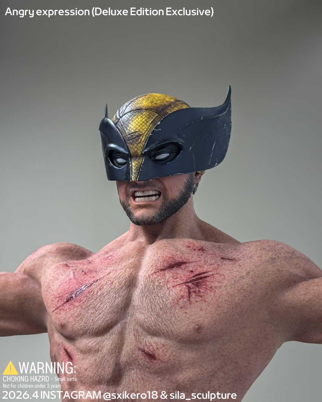 DP3 2024 Wolverine Half masked head sculpt project (SIXTHKERO & SILA SCULPTURE )