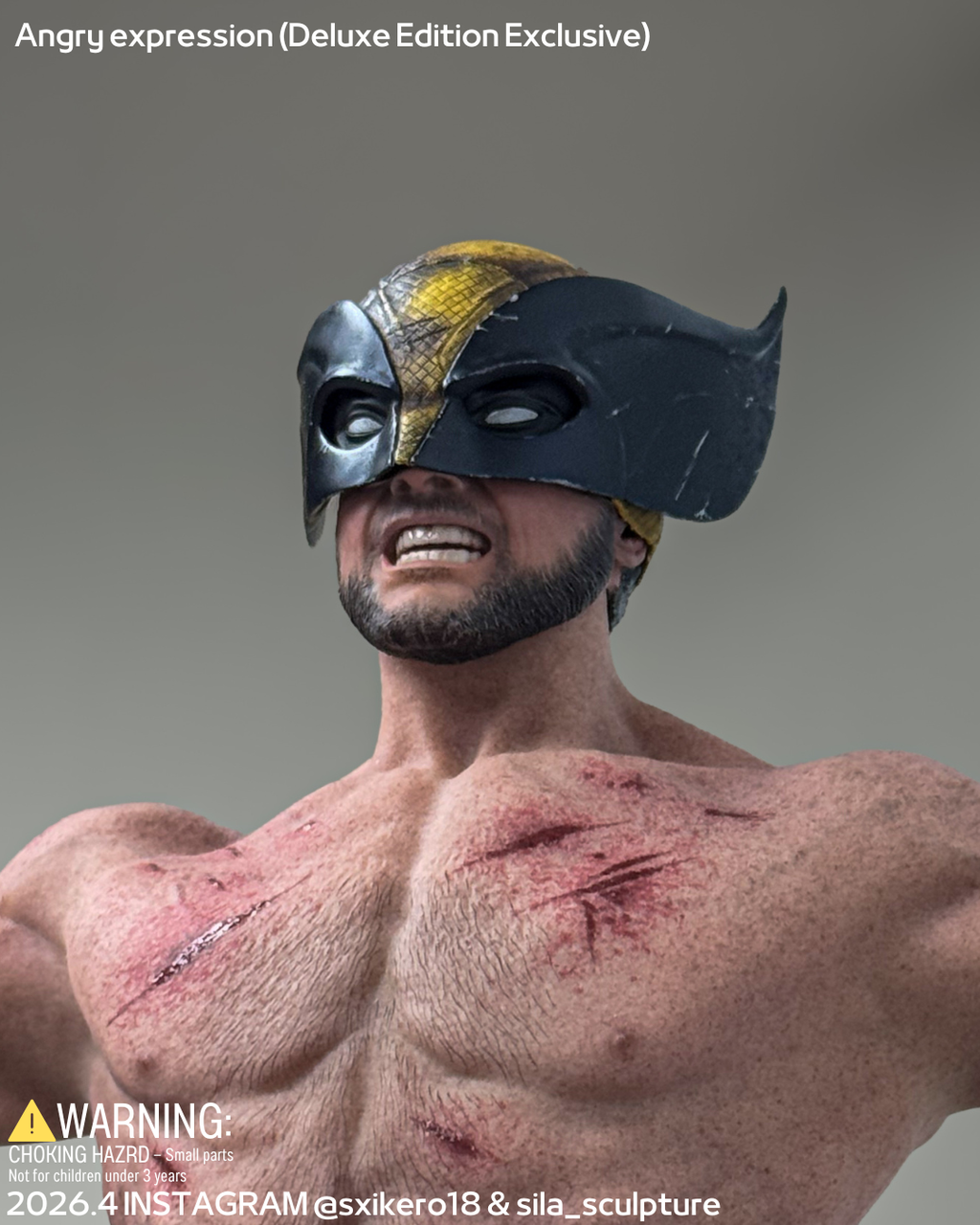 DP3 2024 Wolverine Half masked head sculpt project (SIXTHKERO & SILA SCULPTURE )