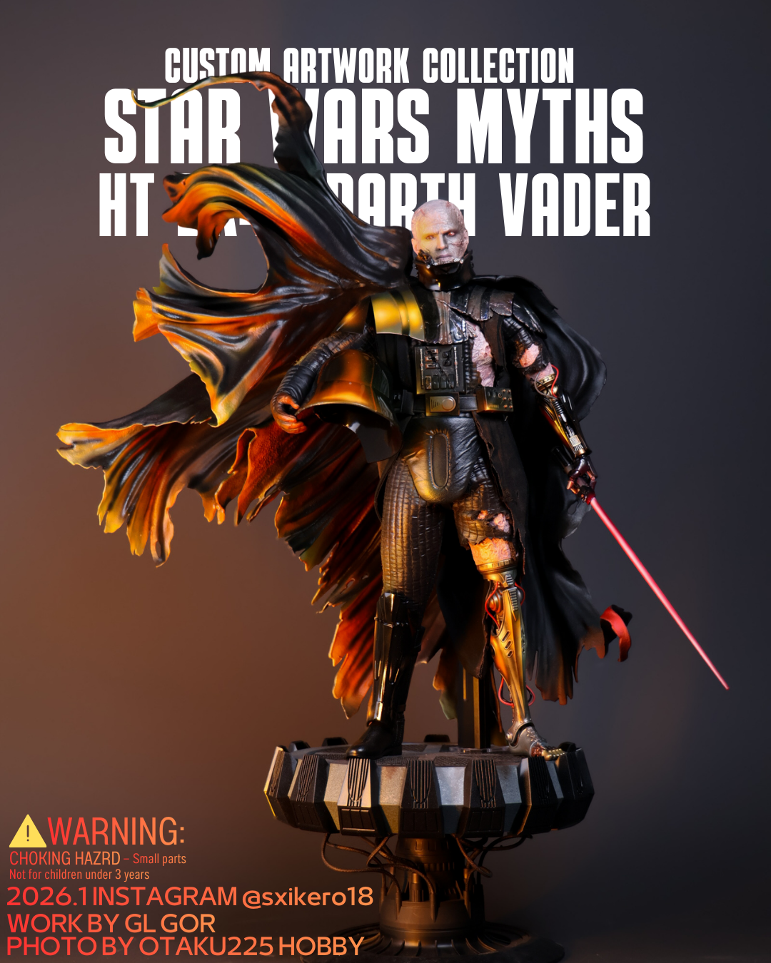 [Limited 5 set] Star Wars Myths Hot toys DX45 Darth Vader Custom Artwork Collection Figure Project