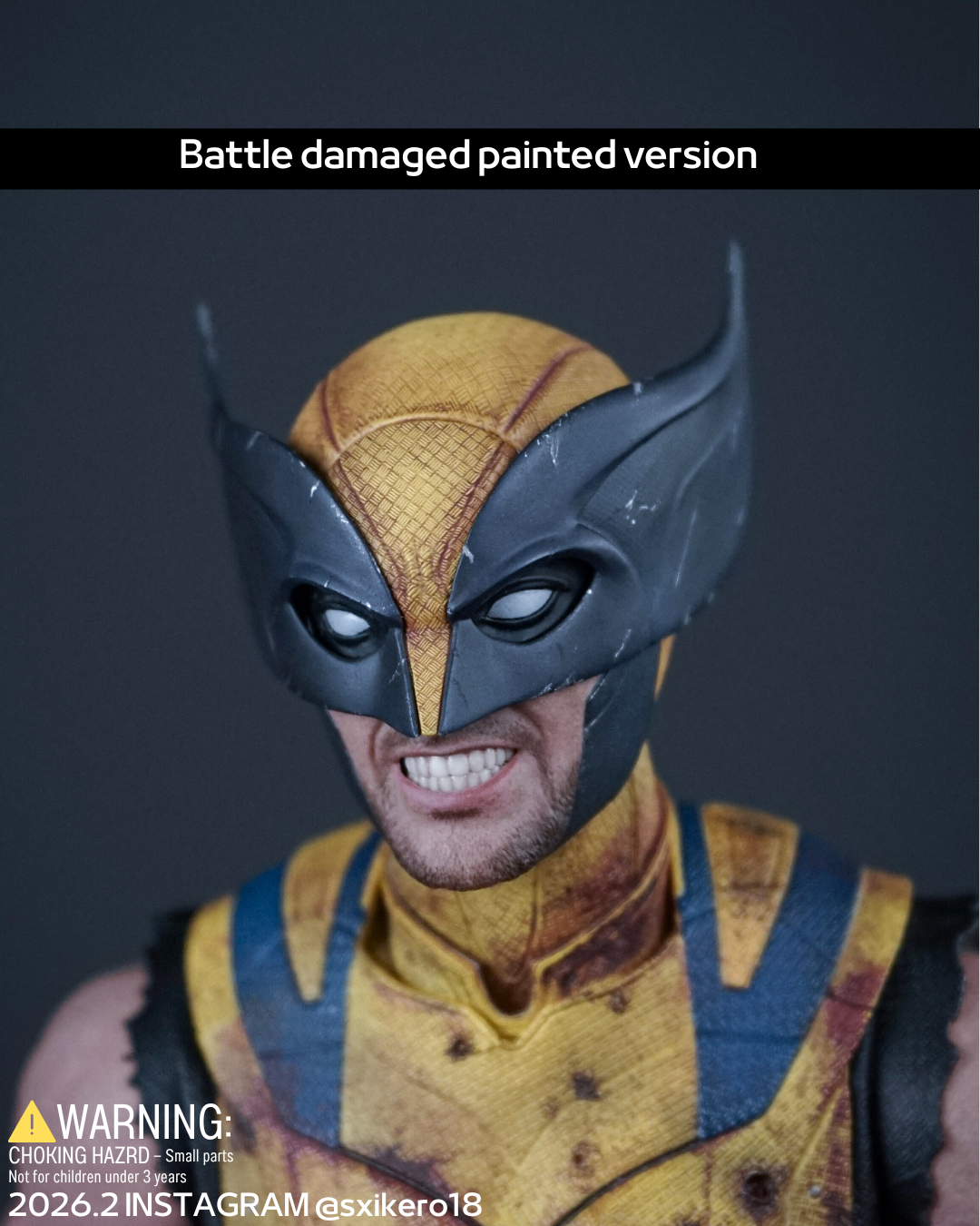 DP3 2024 Wolverine movie accurate cowl project ( Clean / Battle damaged )